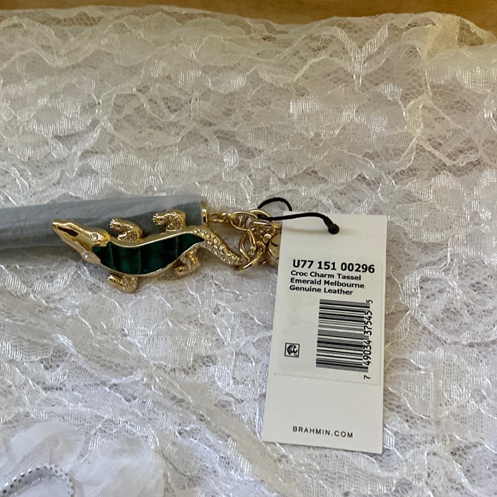 COPY - Brahmin Croc Charm Tassel